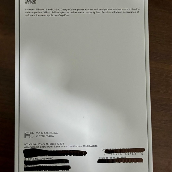 iPhone 15 Box - Picture 2 of 5